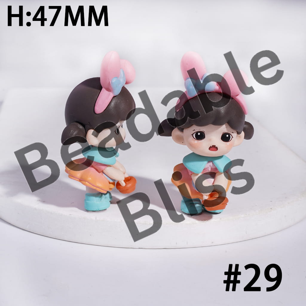 Exquisite Acrylic Figurine Ornament Series, Jewelry Accessories, No Hole (Copy)