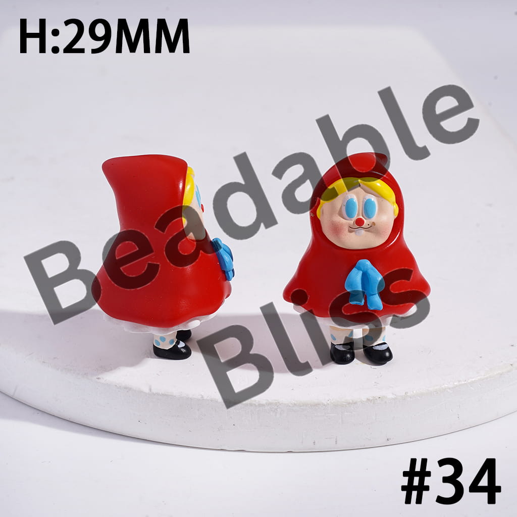 Exquisite Acrylic Figurine Ornament Series, Jewelry Accessories, No Hole (Copy)