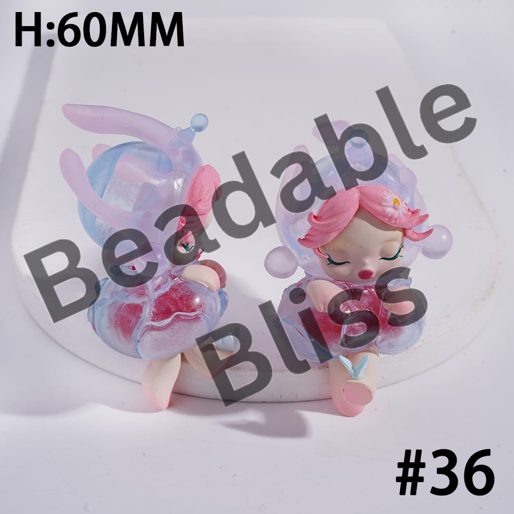 Exquisite Acrylic Figurine Ornament Series, Jewelry Accessories, No Hole (Copy)