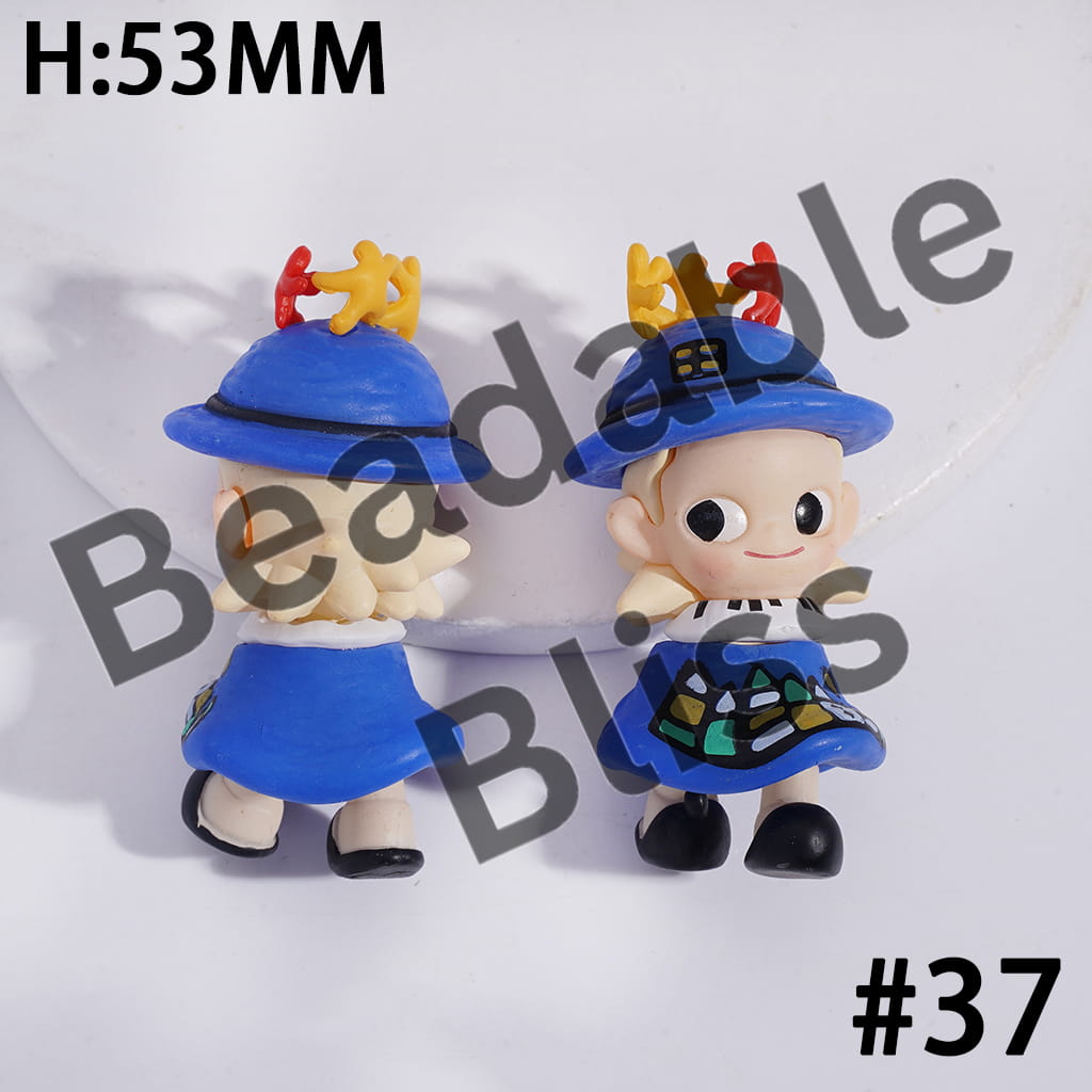 Exquisite Acrylic Figurine Ornament Series, Jewelry Accessories, No Hole (Copy)