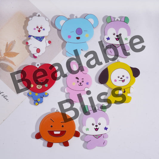 Acrylic Pendant Korean Boy Group Image Series, Random Mix