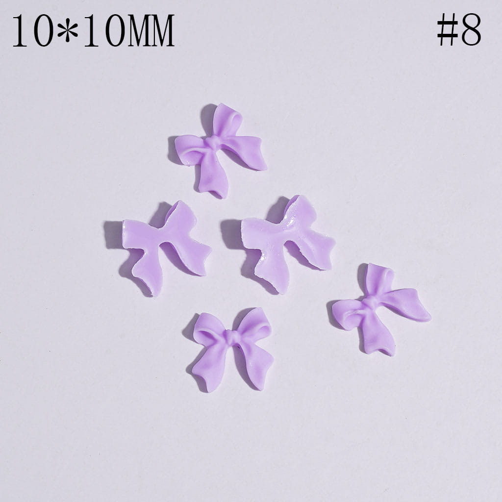 DIY Mini Cute Bowtie for Beads Jewelry Accessories, 10*10MM Multi-Color