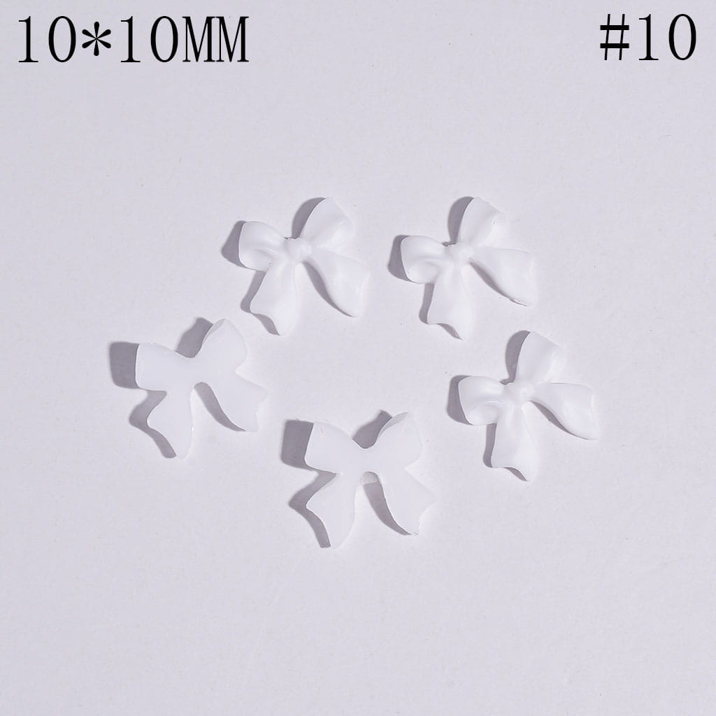 DIY Mini Cute Bowtie for Beads Jewelry Accessories, 10*10MM Multi-Color