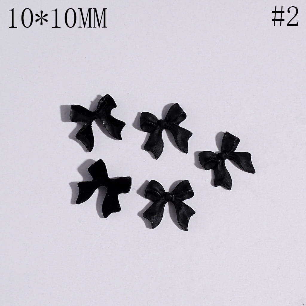 DIY Mini Cute Bowtie for Beads Jewelry Accessories, 10*10MM Multi-Color