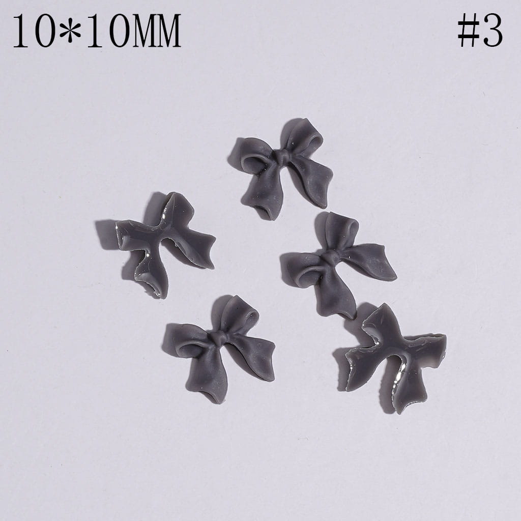 DIY Mini Cute Bowtie for Beads Jewelry Accessories, 10*10MM Multi-Color