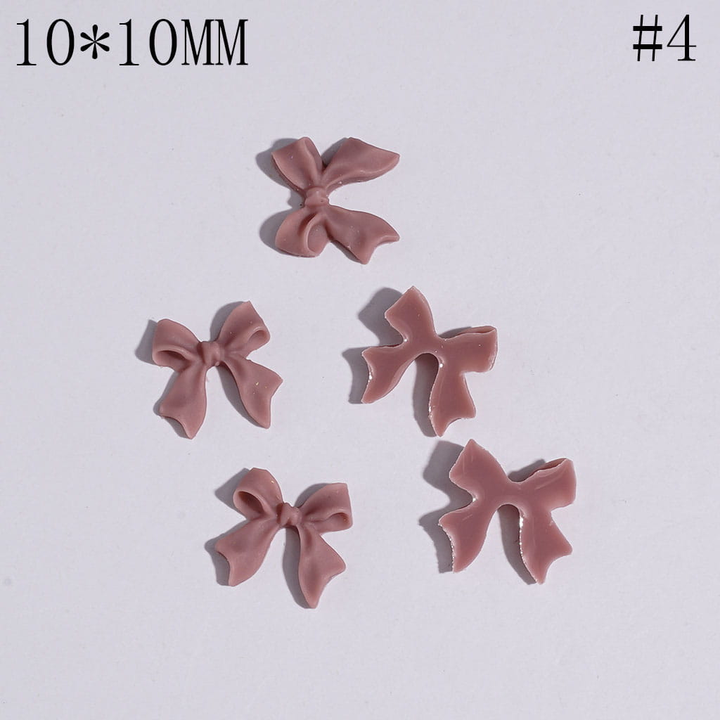DIY Mini Cute Bowtie for Beads Jewelry Accessories, 10*10MM Multi-Color