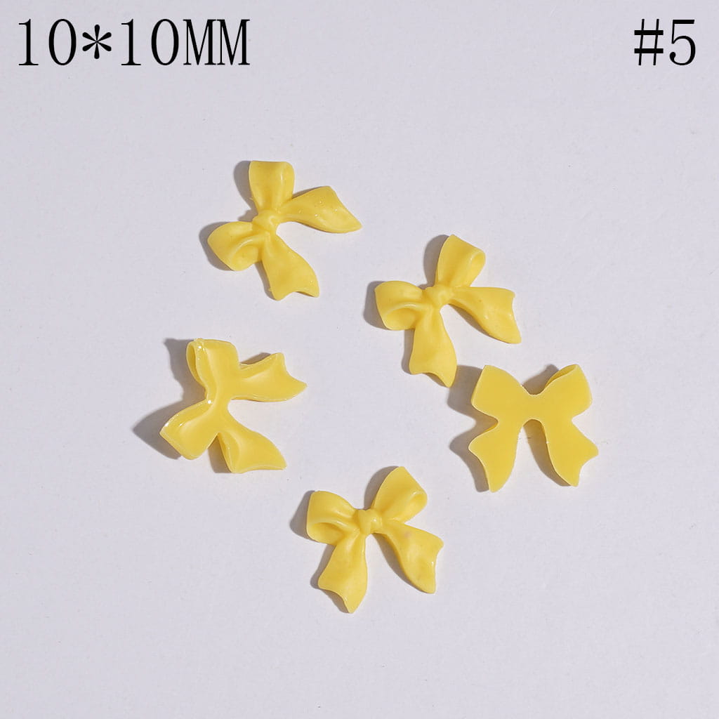DIY Mini Cute Bowtie for Beads Jewelry Accessories, 10*10MM Multi-Color