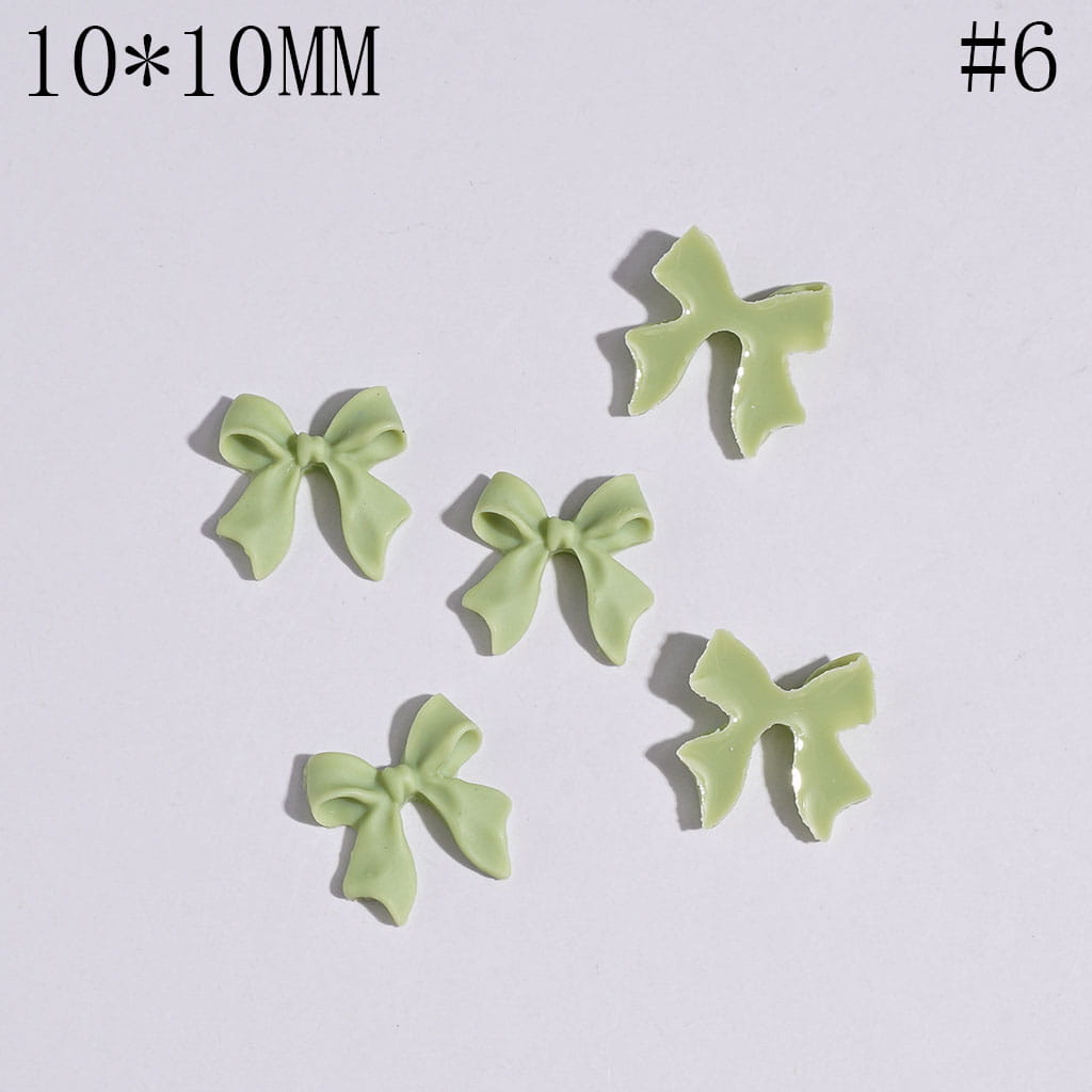 DIY Mini Cute Bowtie for Beads Jewelry Accessories, 10*10MM Multi-Color