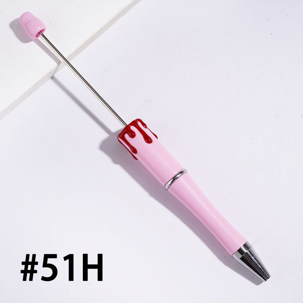 Halloween Series Red and Black Lifeline Hand-Painted Beadable Pens