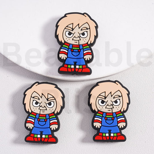 Silicone Focal Beads Horror Movie Chuck Doll