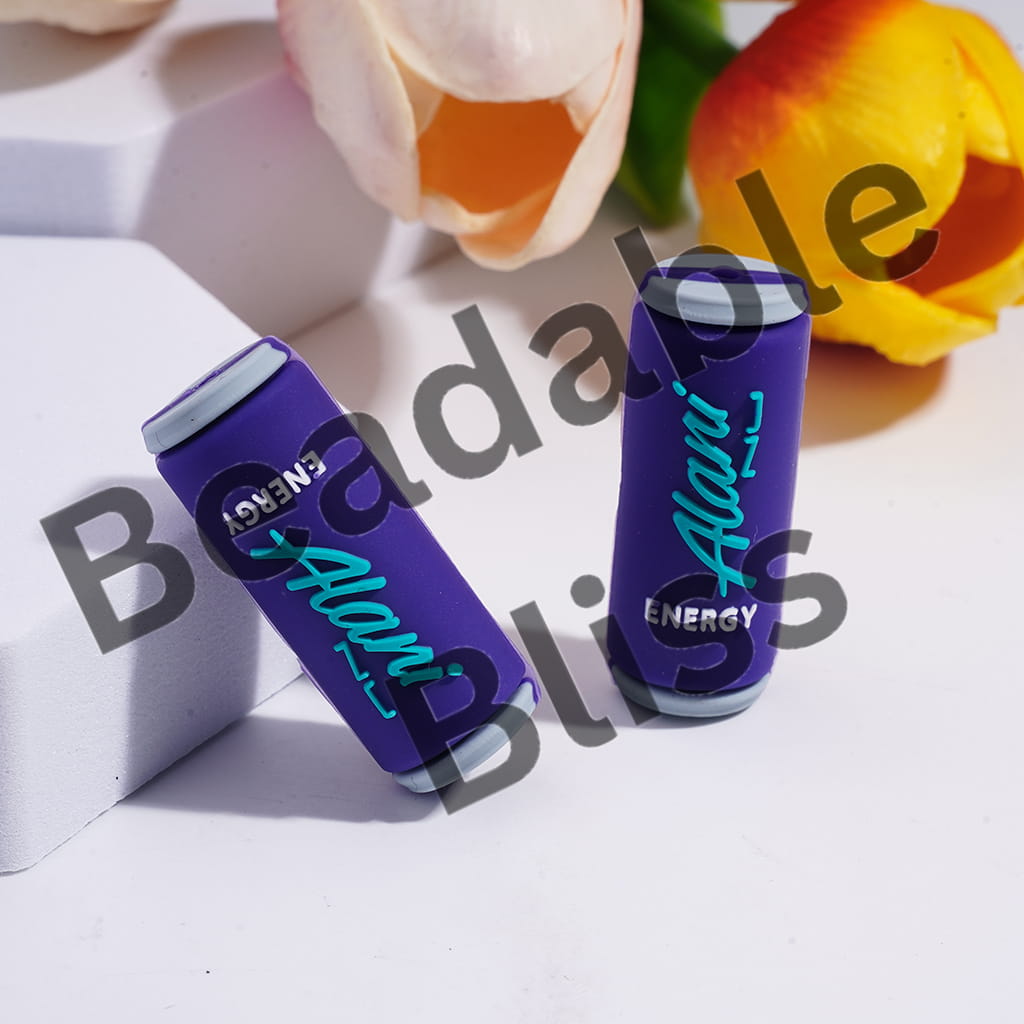 Silicone Focal Beads 3D Energy Drink in Various Colors