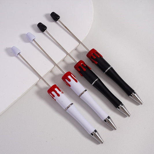 Halloween Series Red Bloody Hand Prints Beadable Pens
