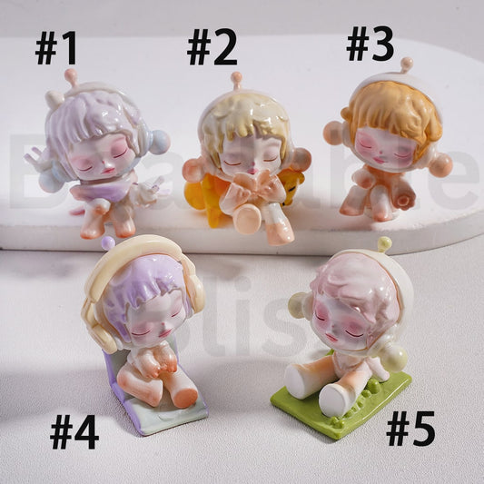 Cute Blind Box Skullpand Warmt Pop Mar Series  Figures Jewelry Accessories (No Hole)