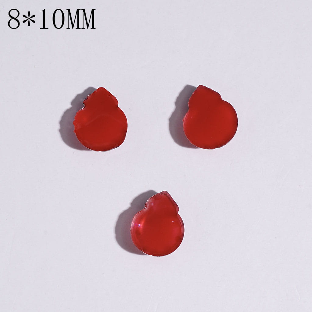 DIY Mini Cute Red Ladybugs for Beads Jewelry Accessories, 8*10MM