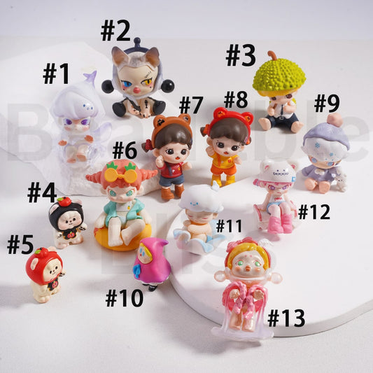 Cute Blind Box Skullpand Dimo Pop Mart Series  Figures Jewelry Accessories (No Hole)
