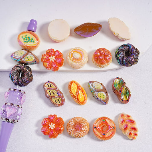 Acrylic Beads UV Coating Cute Bead in Different Styles, Random Mix