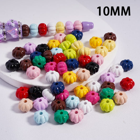 Acrylic Beads Mini Cute Pumpkin Solid Color 10MM (Single Color is available for 500pcs(whole bag)Only)