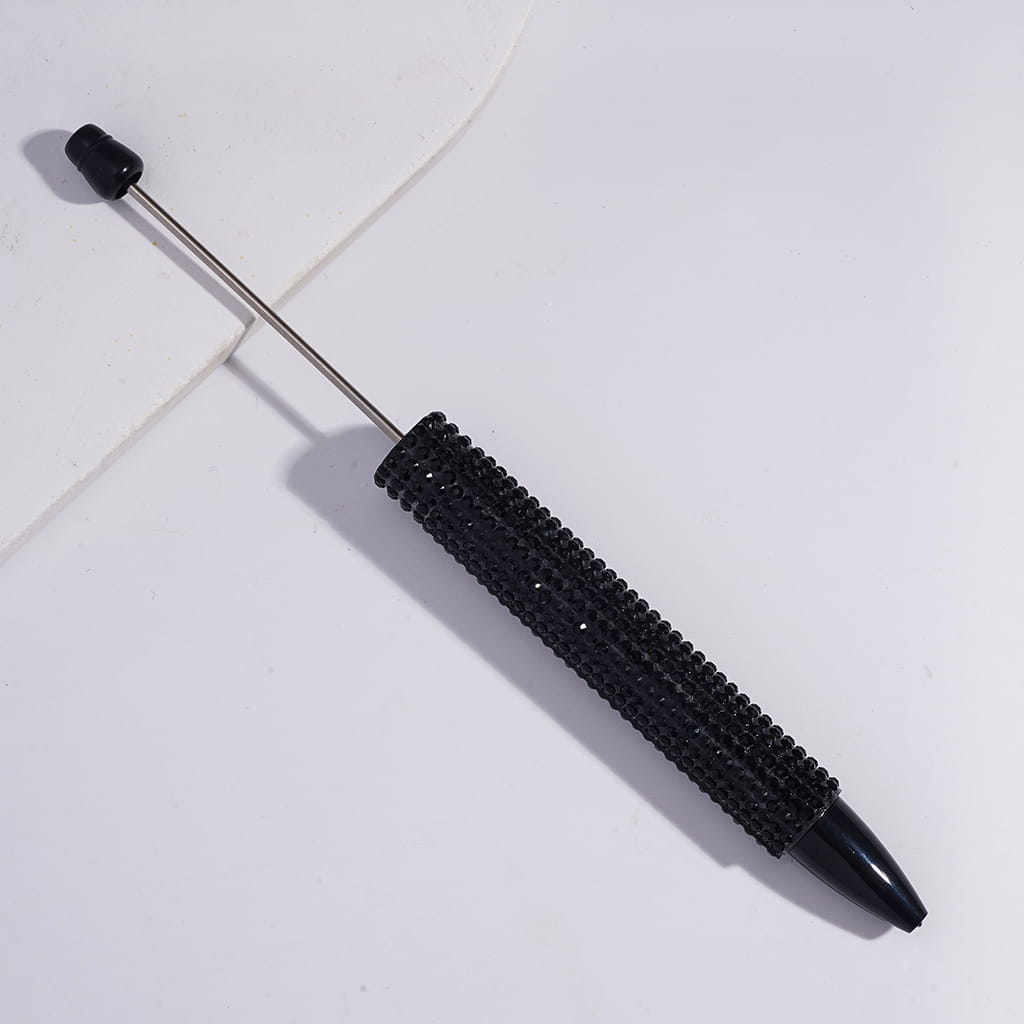 DIY Long Style Beadable Pen with Colorful Rhinestones in Solid Color, 168MM