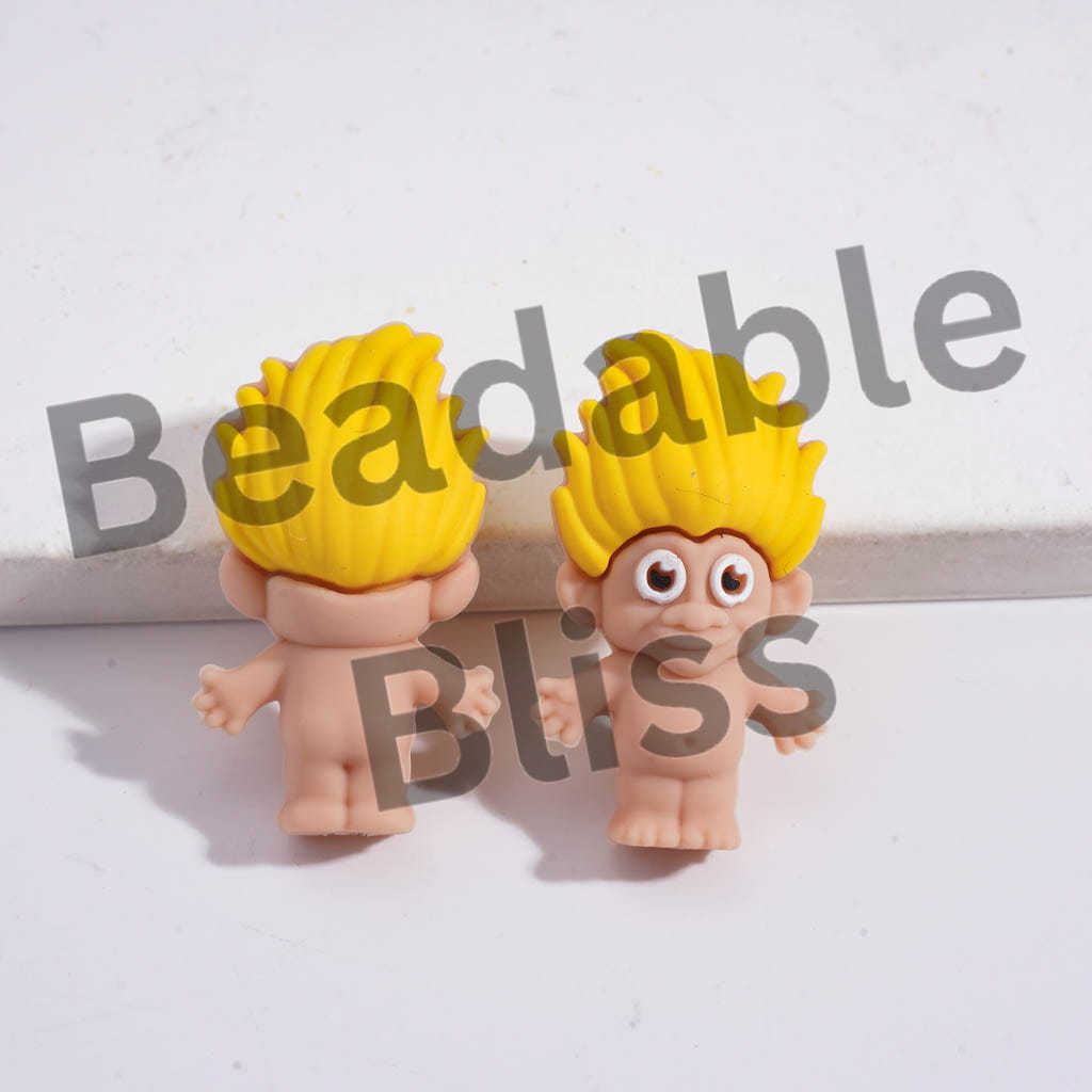 Silicone Focal Beads 3D Magic Hair Elf Series in Various Colors