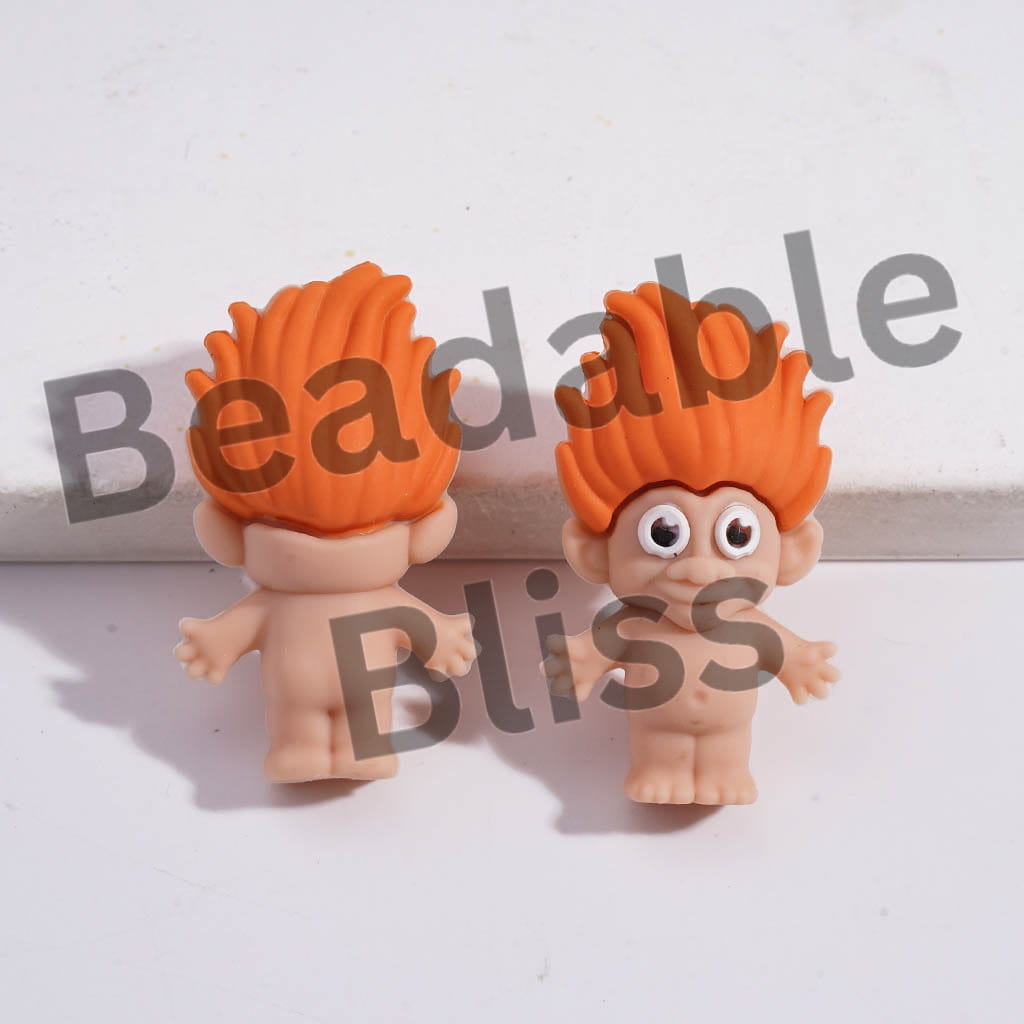 Silicone Focal Beads 3D Magic Hair Elf Series in Various Colors