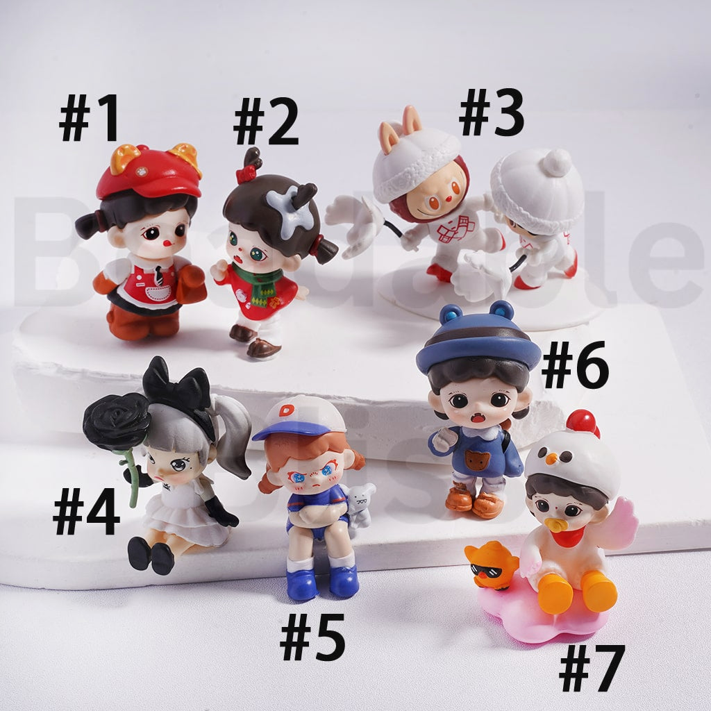 Cute Blind Box Zora Mischievous Diar Series Second Generation "The Unspoken Secre" Figures Jewelry Accessories (No Hole)