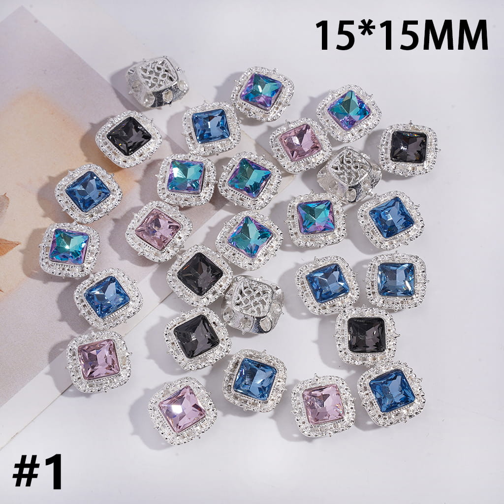 Exquisite Alloy Beads with Glittery Fancy Rhinestones, Jewelry Accessories (Please Read Description)