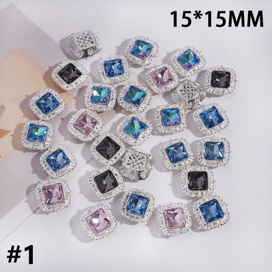 Exquisite Alloy Beads with Glittery Rhinestones in Assorted Series, Jewelry Accessories (Please Read Description)
