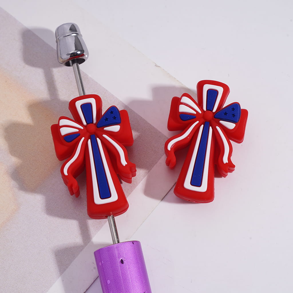 Silicone Focal Beads 3D United States of America Independence Day Series