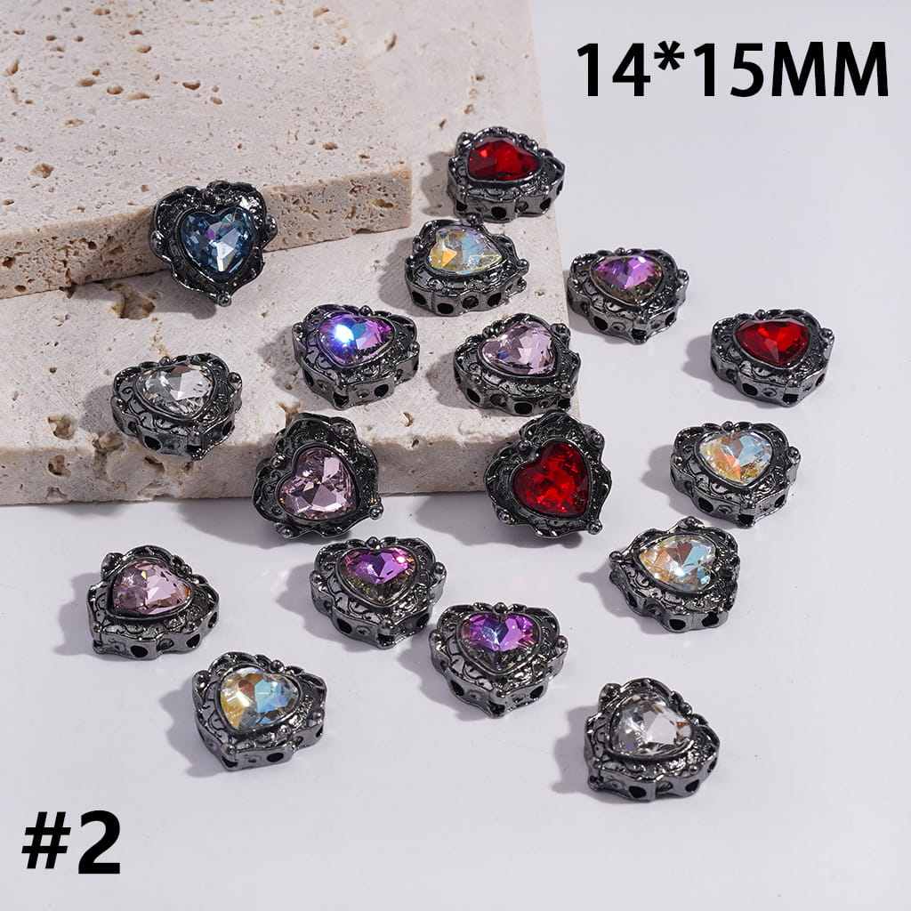 Exquisite Alloy Beads with Glittery Fancy Rhinestones, Jewelry Accessories (Please Read Description)