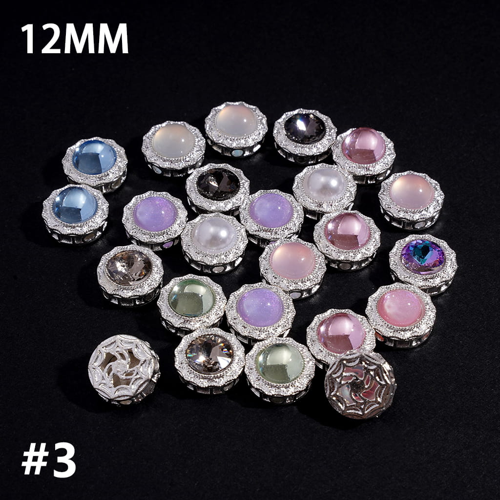 Exquisite Alloy Beads with Glittery Fancy Rhinestones, Jewelry Accessories (Please Read Description)