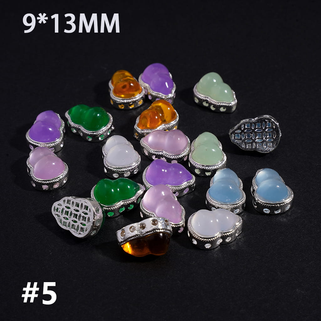 Exquisite Alloy Beads with Glittery Fancy Rhinestones, Jewelry Accessories (Please Read Description)