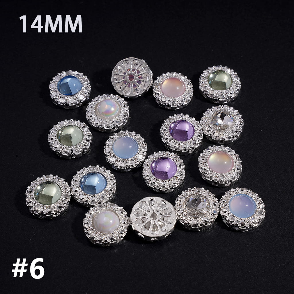 Exquisite Alloy Beads with Glittery Fancy Rhinestones, Jewelry Accessories (Please Read Description)