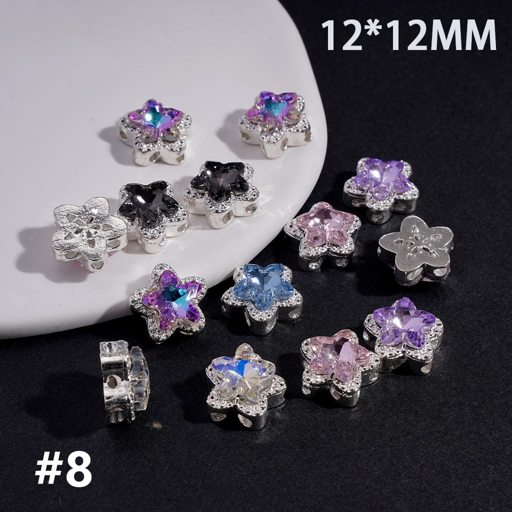 Exquisite Alloy Beads with Glittery Fancy Rhinestones, Jewelry Accessories (Please Read Description)