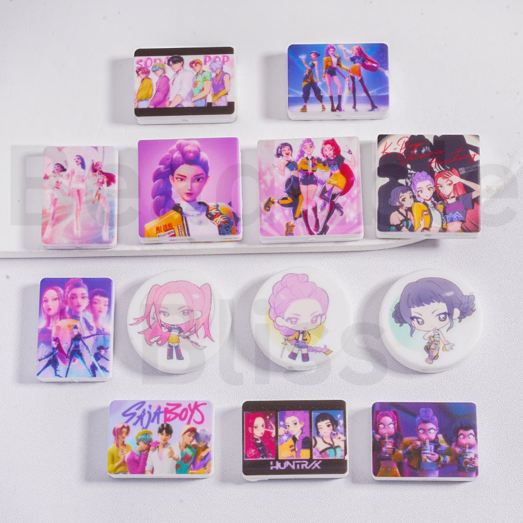 Silicone Focal Beads K-Po Demo Hunte Series Random Mix