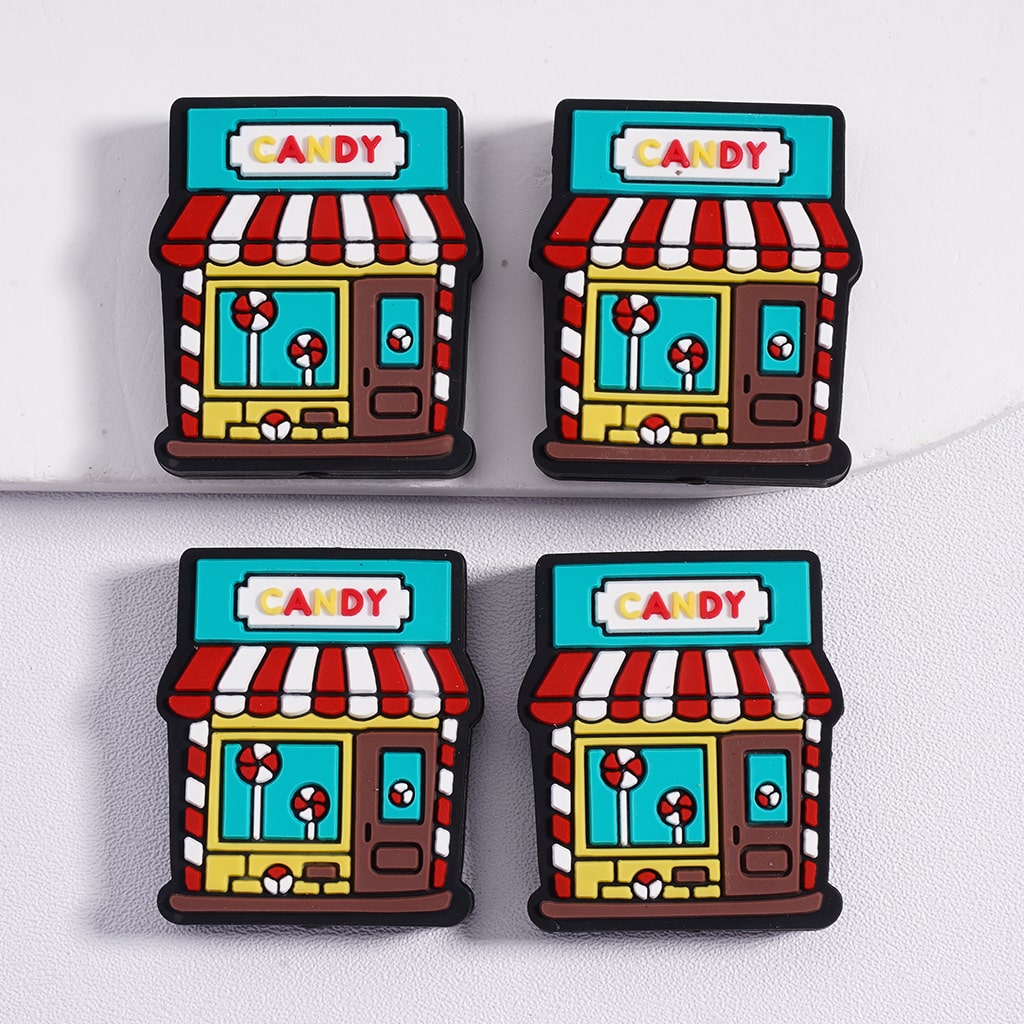 Silicone Focal Beads Cute Candy Sweet Shop Store