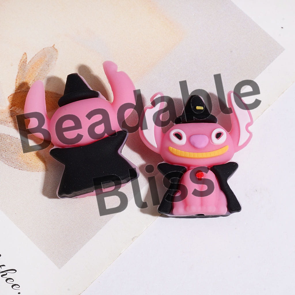 3D Halloween Theme Cute Monster Character with Wizard Hat and Horror Face, Multi-Color