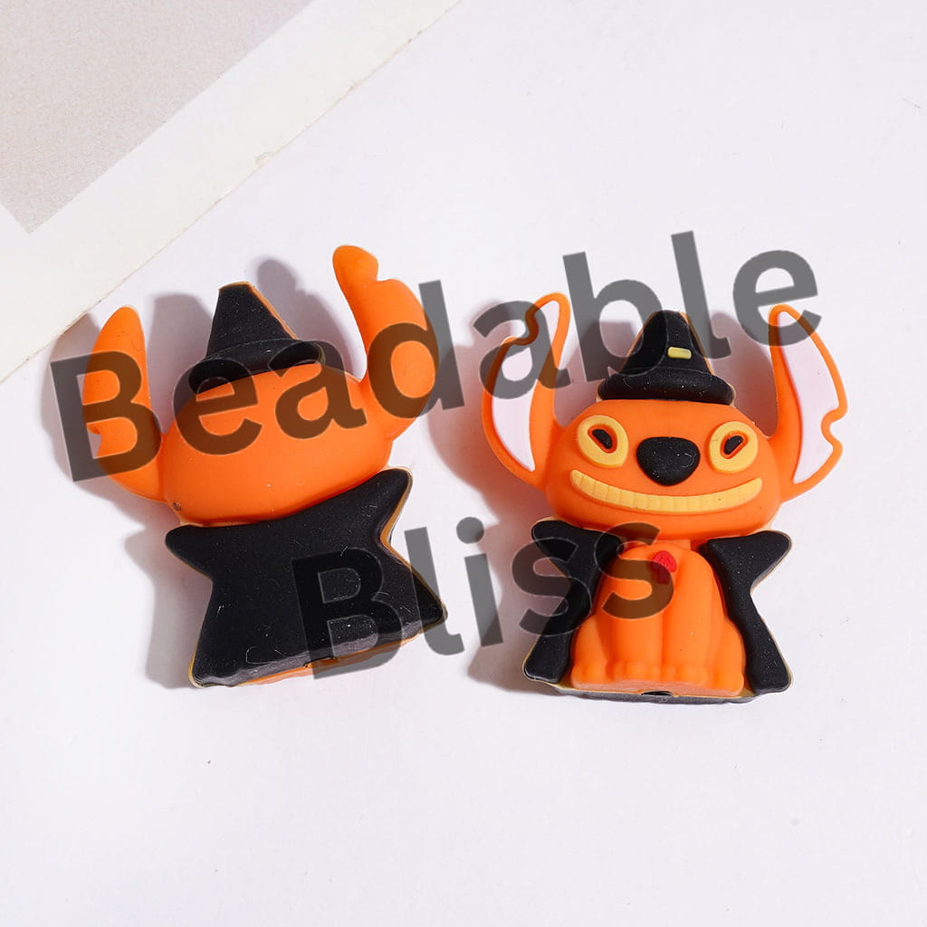 3D Halloween Theme Cute Monster Character with Wizard Hat and Horror Face, Multi-Color