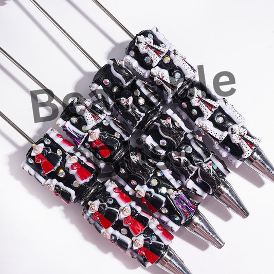 Villain Characters and AB Rhinestones Beadable Clay Pens