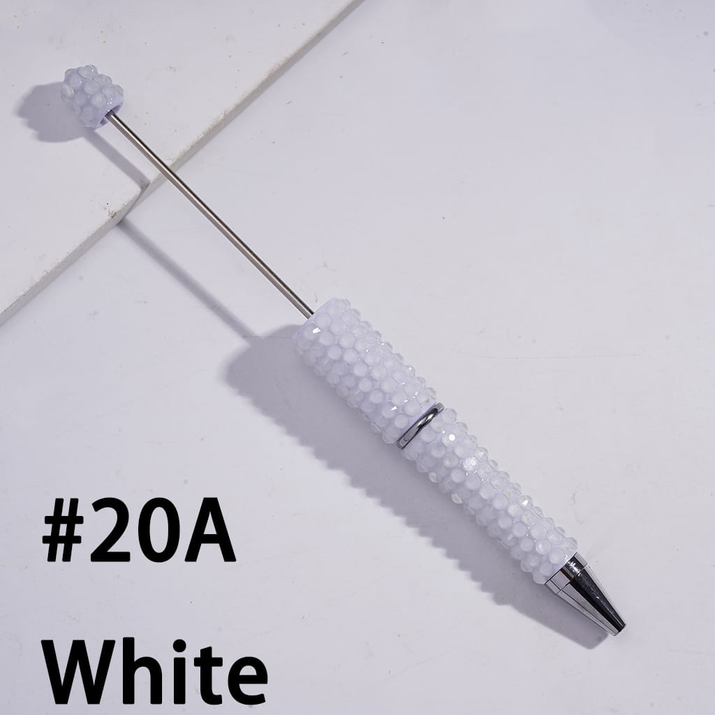 Beadable Pens with Luminous Bling Bling Jelly Rhinestones Covered the Entire Pen, Multi-Color