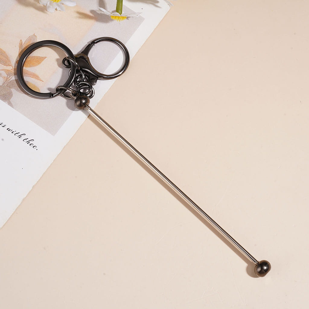 DIY Environmental Stainless Extender Steel Pole Stick for Keychains, Length 117MM (IT NOT FIT BEADABLEPENS)