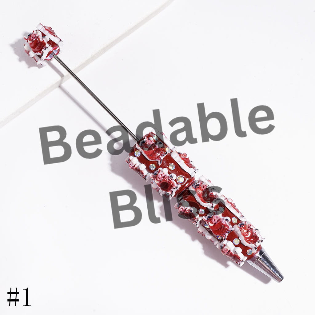 Lion Leader Character Series and AB Rhinestones Beadable Clay Pens