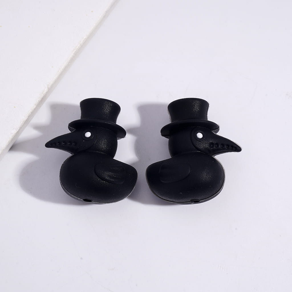 Silicone Focal Beads 3D Vivid Animals Bird Theme, Various Types