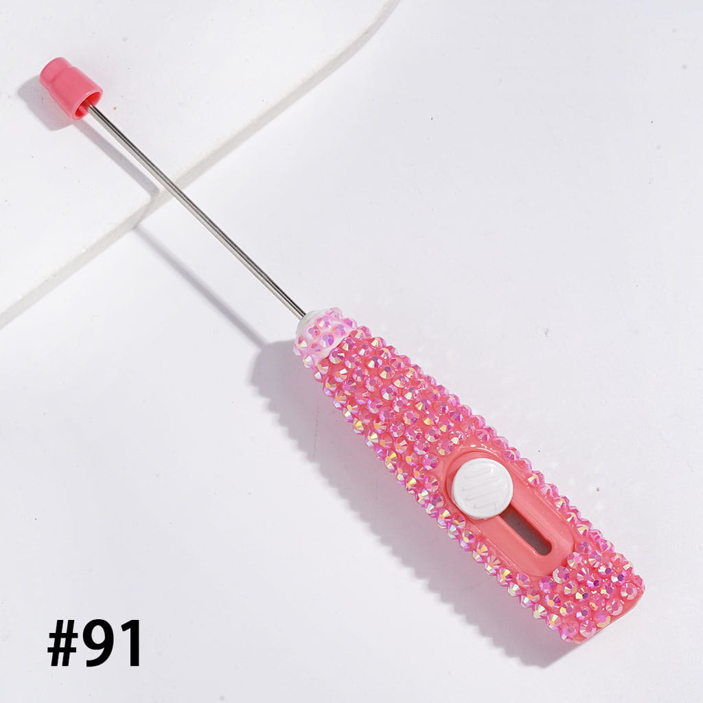 Sparkling Rhinestone Beadable Mini Utility Knife | DIY Beadable Plastic Unboxing Tool for Express Package Box Carton Opener Cutter Cleaver, 148MM Length,  Multi-Color
