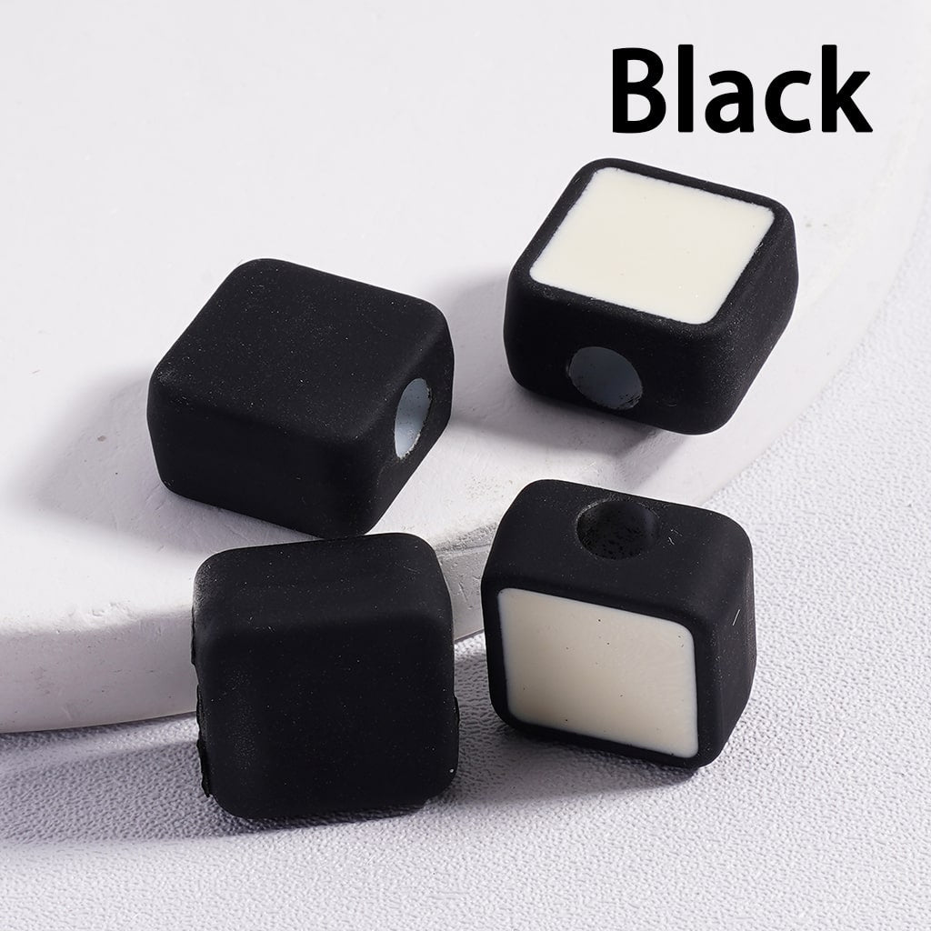 Acrylic Beads Mini Cute Square, Light Colors & Dark Colors, 13*13MM (Single Color is available for 200pcs(Whole Bag)Only)