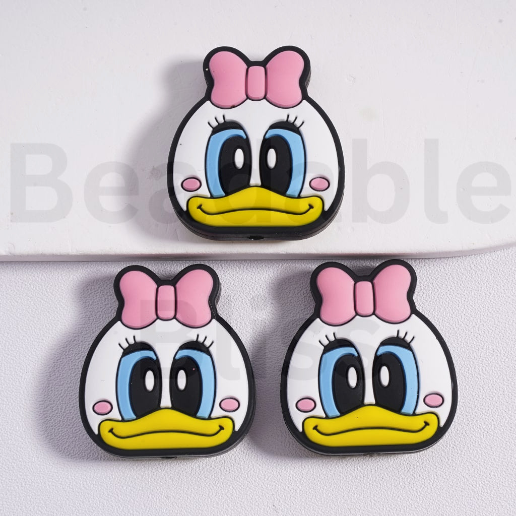 Silicone Focal Beads Cute Donal Dais Duck Disne Cartoon