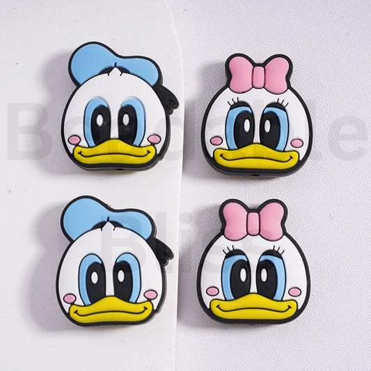Silicone Focal Beads Cute Donal Dais Duck Disne Cartoon