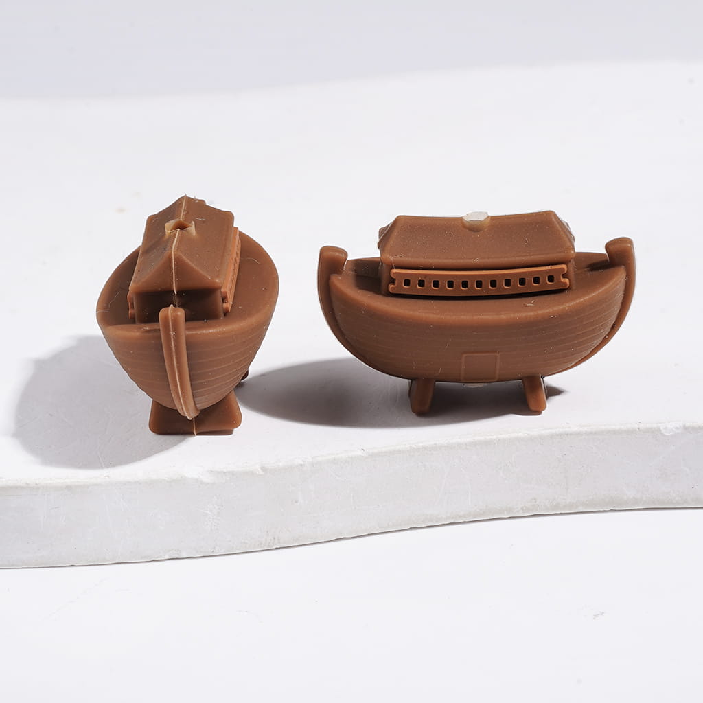 3D Vivid Noah's Ark Christ Religion Silicone Focal Beads, Multi-Color