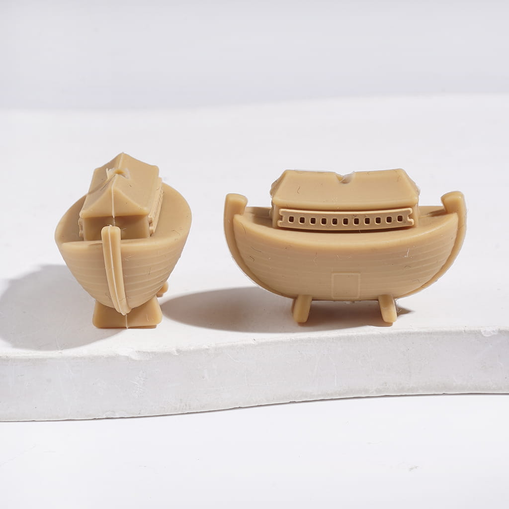 3D Vivid Noah's Ark Christ Religion Silicone Focal Beads, Multi-Color