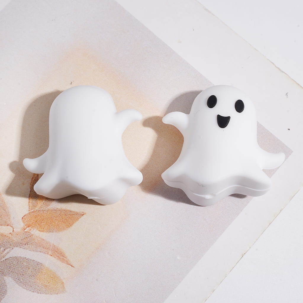 3D Cute Halloween Series Spooky Pumpkin Haunted House Bat Wizard Hat Silicone Focal Beads