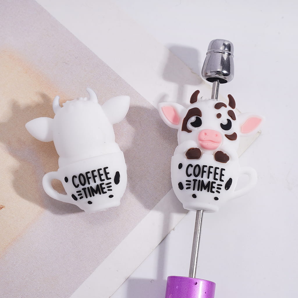Silicone Focal Beads 3D Delicious Ice-Cream and Coffee Series